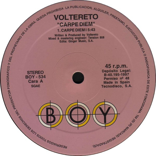 Voltereto - Carpe Diem | Boy Records (BOY-534) - 2