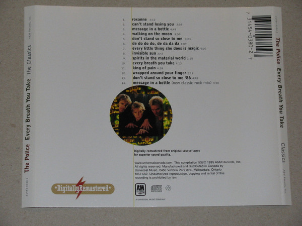 The Police - Every Breath You Take - The Classics [CD] | A&M Records (31454 0380 2) - 2