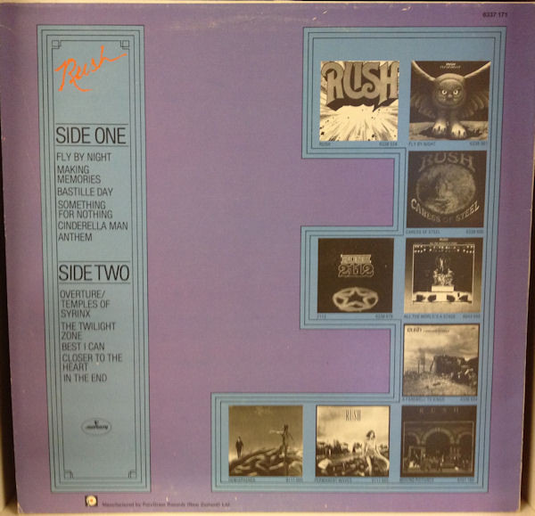 Rush - Rush Through Time | Mercury (6337 171) - 2 Rush - Rush Through Time | Mercury (6337 171) - 2