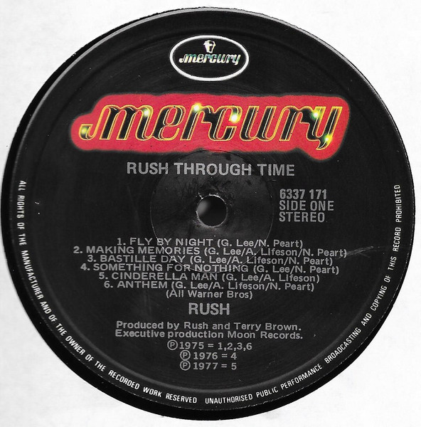 Rush - Rush Through Time | Mercury (6337 171) - 3 Rush - Rush Through Time | Mercury (6337 171) - 3