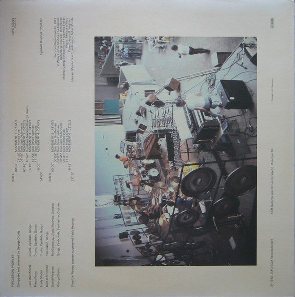 Jack DeJohnette / Pierre Favre / Fredy Studer / Dom Um Romao / David Friedman / George Gruntz - Percussion Profiles | Japo Records (JAPO 60025) - 2 Jack DeJohnette / Pierre Favre / Fredy Studer / Dom Um Romao / David Friedman / George Gruntz - Percussion Profiles | Japo Records (JAPO 60025) - 2