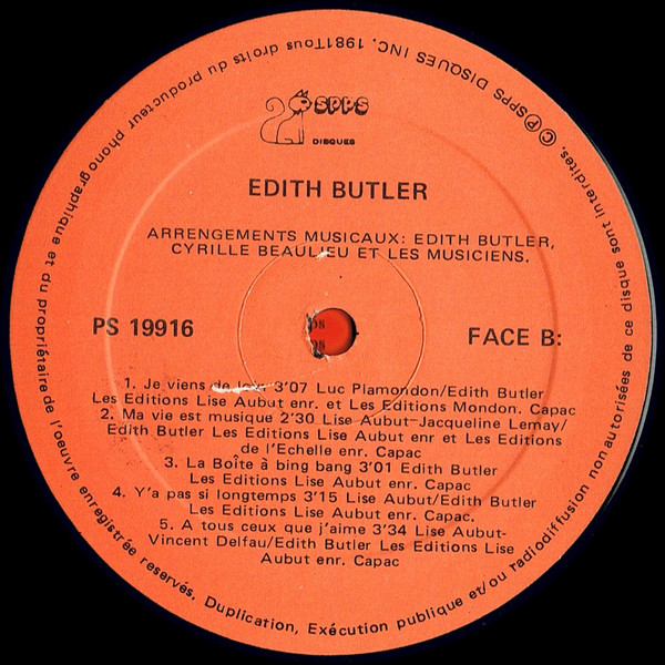 Edith Butler - Je M'appelle Edith | PolyGram (PS-19916) - 4 Edith Butler - Je M'appelle Edith | PolyGram (PS-19916) - 4