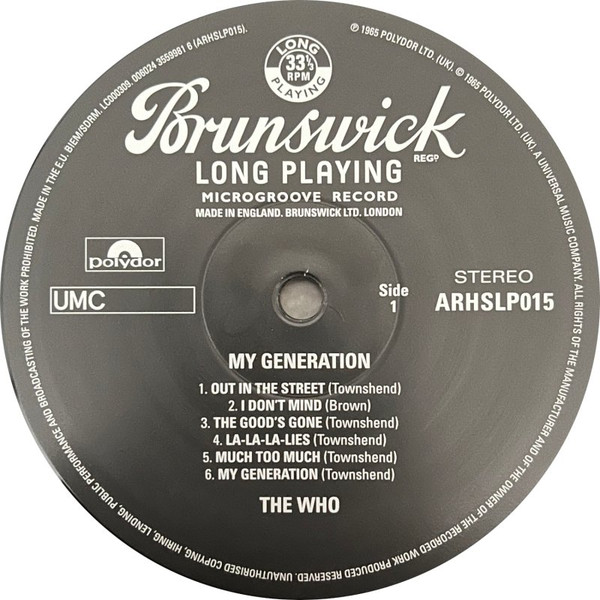 The Who - My Generation | Brunswick (ARHSLP015) - 2 The Who - My Generation | Brunswick (ARHSLP015) - 2
