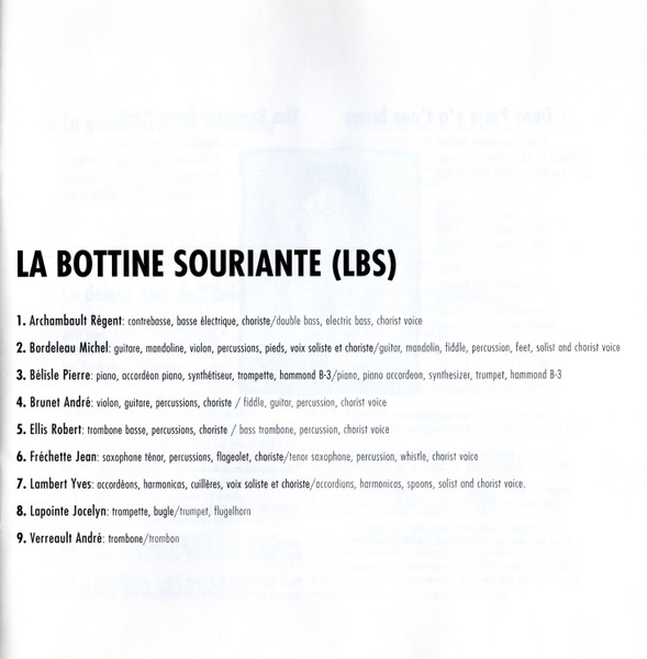 La Bottine Souriante - Cordial | Les Productions Mille-Pattes (67527 02042 2 1) - 3 La Bottine Souriante - Cordial | Les Productions Mille-Pattes (67527 02042 2 1) - 3