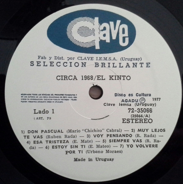 El Kinto - Circa 1968 | Clave (72 35066) - 3 El Kinto - Circa 1968 | Clave (72 35066) - 3