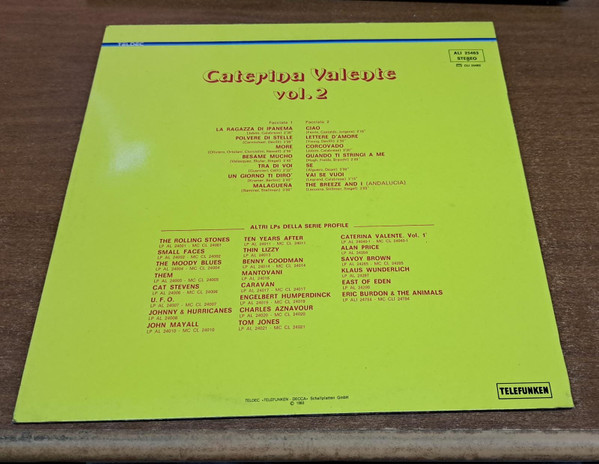 Caterina Valente - Vol. 2 | Telefunken (ali 25463) - 2 Caterina Valente - Vol. 2 | Telefunken (ali 25463) - 2