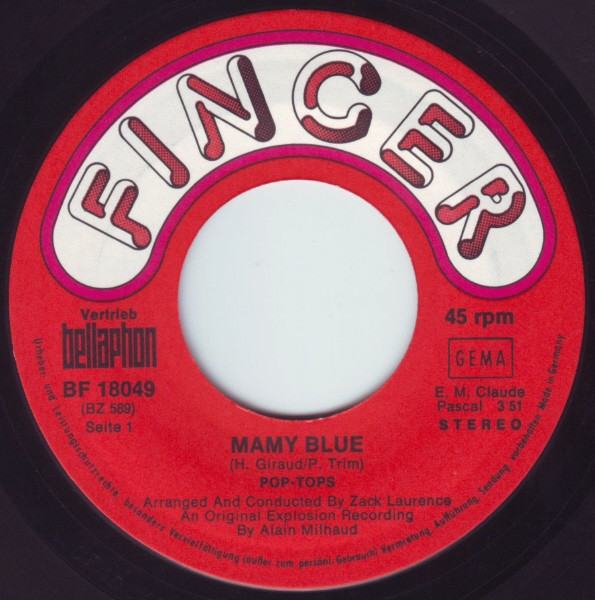 The Pop Tops - Mamy Blue | Finger (BF 18049) - 3