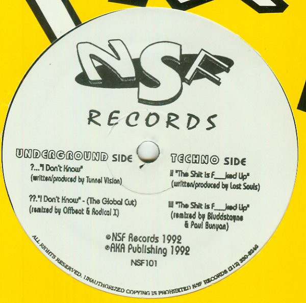 Tunnel Vision / Lost Souls - I Don't Know / The Shit Is F..cked Up | NSF Records (NSF 101) - main Tunnel Vision / Lost Souls - I Don't Know / The Shit Is F..cked Up | NSF Records (NSF 101) - main