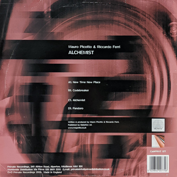Mauro Picotto & Riccardo Ferri - Alchemist EP | Primate Recordings (PRMT 077) - 2 Mauro Picotto & Riccardo Ferri - Alchemist EP | Primate Recordings (PRMT 077) - 2