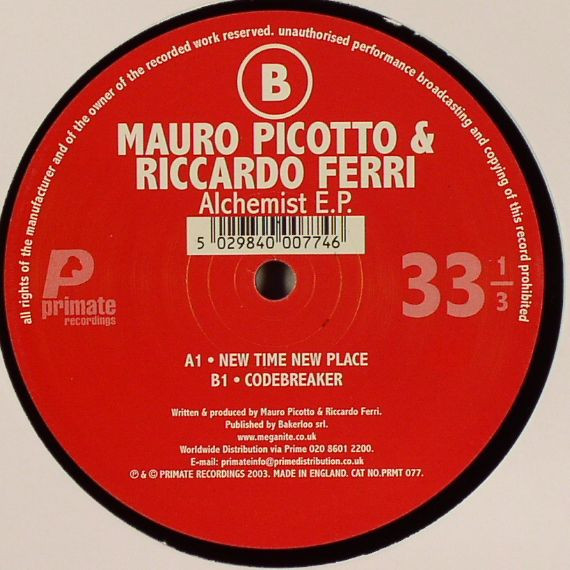 Mauro Picotto & Riccardo Ferri - Alchemist EP | Primate Recordings (PRMT 077) - 4 Mauro Picotto & Riccardo Ferri - Alchemist EP | Primate Recordings (PRMT 077) - 4