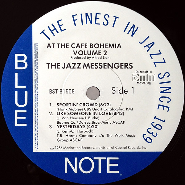 Art Blakey & The Jazz Messengers - At The Cafe Bohemia Volume 2 | Blue Note (BST-81508) - 3