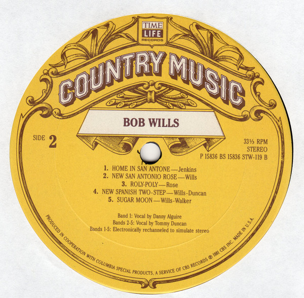 Bob Wills - Country Music | Time Life Records (STW-119) - 4 Bob Wills - Country Music | Time Life Records (STW-119) - 4