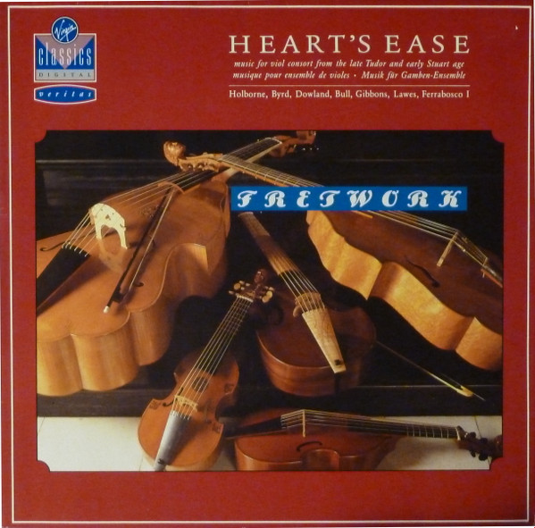 Anthony Holborne , William Byrd , John Dowland , John Bull , Orlando Gibbons , William Lawes , Alfonso Ferrabosco / Fretwork - Heart's Ease (Music For Viol Consort From The Late Tudor And Early Stuart Age) | Virgin Classics (VC 7 90706-1)