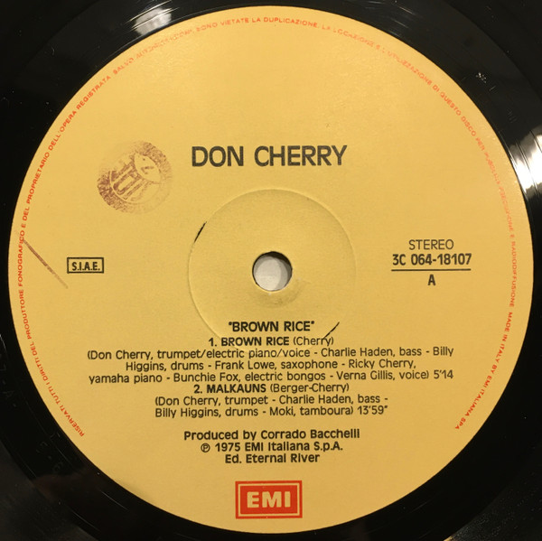 Don Cherry - Brown Rice | EMI (3C 064-18107) - 4 Don Cherry - Brown Rice | EMI (3C 064-18107) - 4
