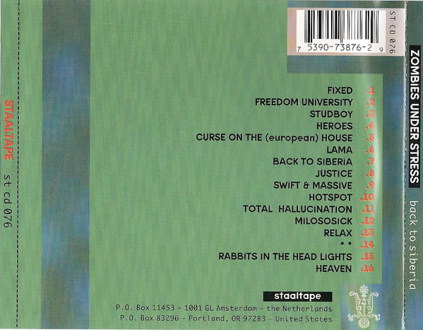 Zombies Under Stress - Back To Siberia | Staalplaat (STCD 076) - 3