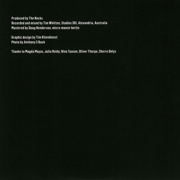 The Necks - Vertigo CD | Fish Of Milk (FOM0017) - 3