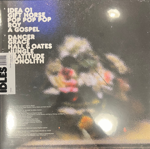 Idles - Tangk | Partisan Records (PTKF3041-1) - 2
