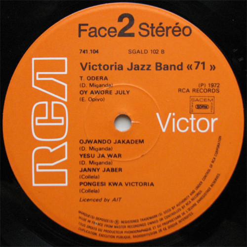Victoria Jazz Band - Victoria Jazz Band "71" | RCA Victor (741 104) - 4 Victoria Jazz Band - Victoria Jazz Band "71" | RCA Victor (741 104) - 4