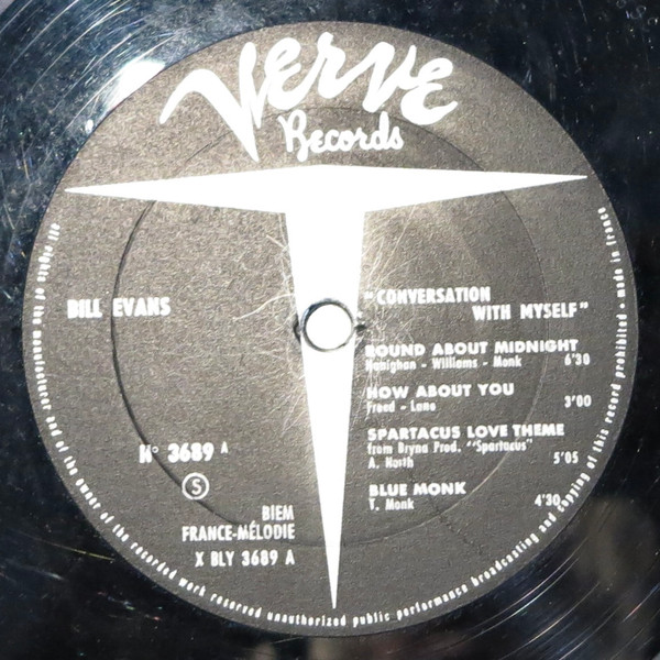 Bill Evans - Conversations With Myself | Verve Records (3689) - 3