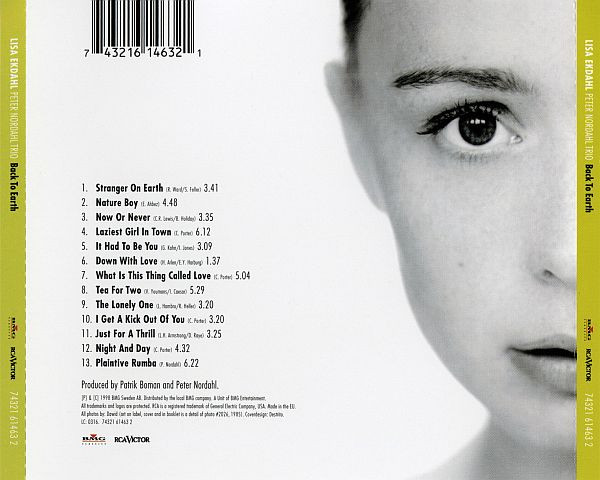 Lisa Ekdahl , Peter Nordahl Trio - Back To Earth | BMG Classics (74321 61463 2) - 2 Lisa Ekdahl , Peter Nordahl Trio - Back To Earth | BMG Classics (74321 61463 2) - 2