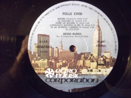 Nevio Russo - Folle Crisi | Euro Music Corporation (EUR MLP 604) - 2