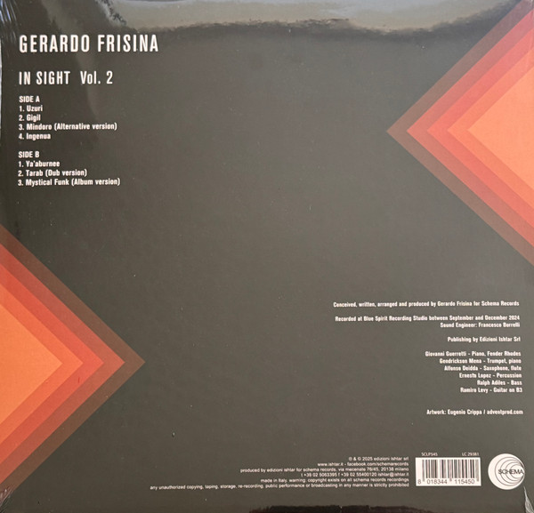 Gerardo Frisina - In Sight Vol. 2 | Schema (SCLP545) - 2