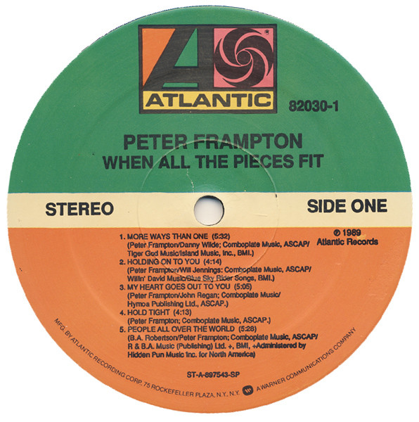 Peter Frampton - When All The Pieces Fit | Atlantic (7 82030-1) - 3
