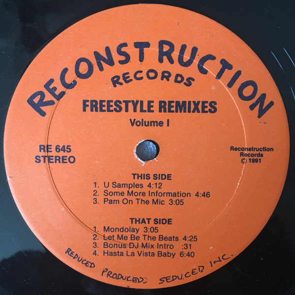 Various - Freestyle Remixes Vol.1 | Reconstruction Records (RE 645)