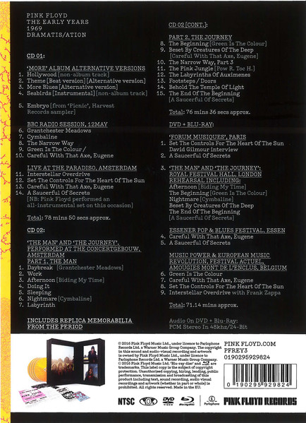 Pink Floyd - The Early Years 1969 Dramatis/ation | Pink Floyd Records (PFREY3) - 2 Pink Floyd - The Early Years 1969 Dramatis/ation | Pink Floyd Records (PFREY3) - 2