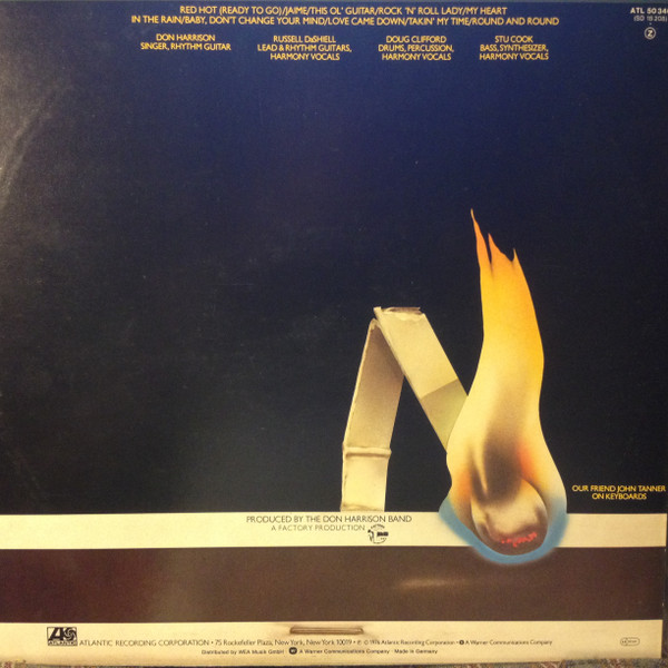 The Don Harrison Band - Red Hot | Atlantic (ATL 50 340) - 3