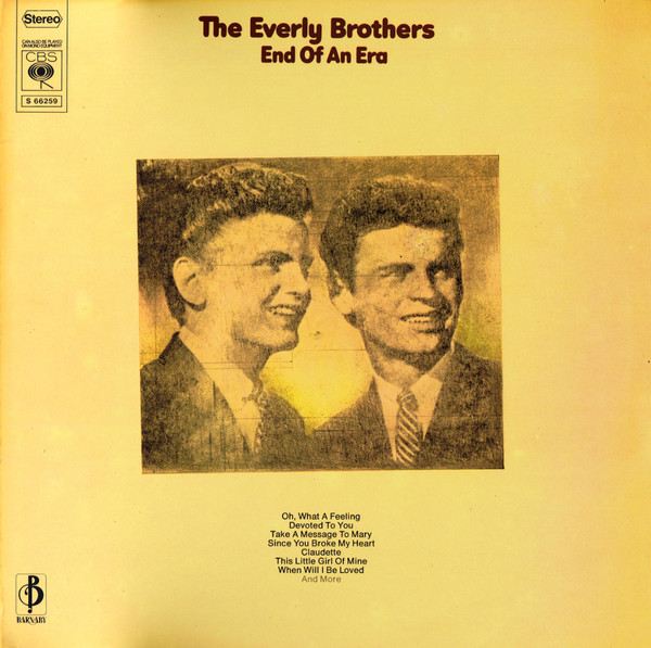 Everly Brothers - End Of An Era | CBS (S 66259) - main Everly Brothers - End Of An Era | CBS (S 66259) - main