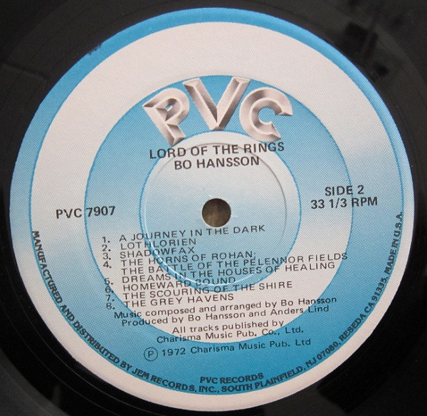 Bo Hansson - Music Inspired By Lord Of The Rings | PVC Records (PVC 7907) - 4 Bo Hansson - Music Inspired By Lord Of The Rings | PVC Records (PVC 7907) - 4