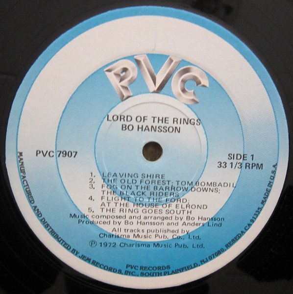 Bo Hansson - Music Inspired By Lord Of The Rings | PVC Records (PVC 7907) - 3 Bo Hansson - Music Inspired By Lord Of The Rings | PVC Records (PVC 7907) - 3