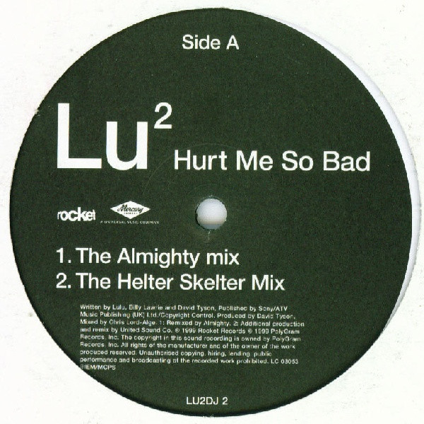Lulu - Hurt Me So Bad | The Rocket Record Company (LU2DJ 2) - main
