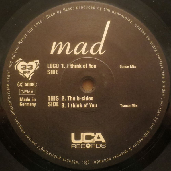 MAD - I Think Of You | UCA Records (UCA PRO 024-6) - main