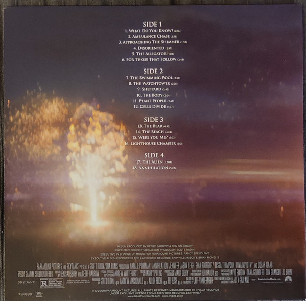 Ben Salisbury & Geoff Barrow - Annihilation (Music From The Motion Picture) | Invada (LSINV193LP) - 3