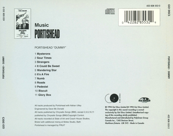 Portishead - Dummy [CD] | Go! Discs (422 828 553-2) - 2