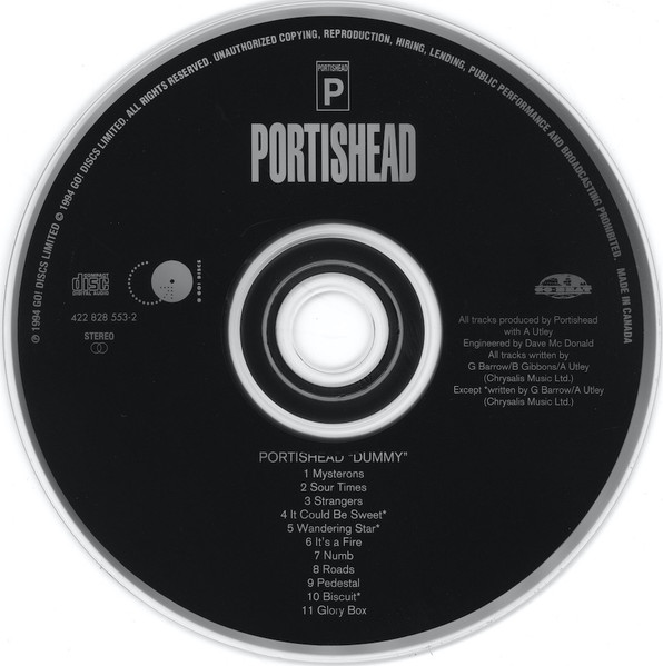 Portishead - Dummy [CD] | Go! Discs (422 828 553-2) - 3