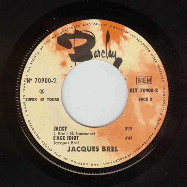 Jacques Brel - Ces Gens Là | Barclay (70 900 M) - 4