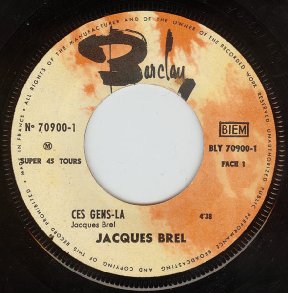 Jacques Brel - Ces Gens Là | Barclay (70 900 M) - 3