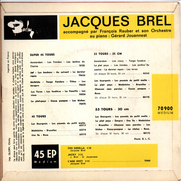 Jacques Brel - Ces Gens Là | Barclay (70 900 M) - 2