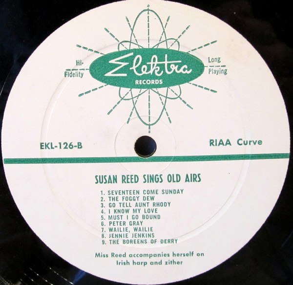 Susan Reed - Susan Reed Sings Old Airs | Elektra (EKL-126) - 4 Susan Reed - Susan Reed Sings Old Airs | Elektra (EKL-126) - 4