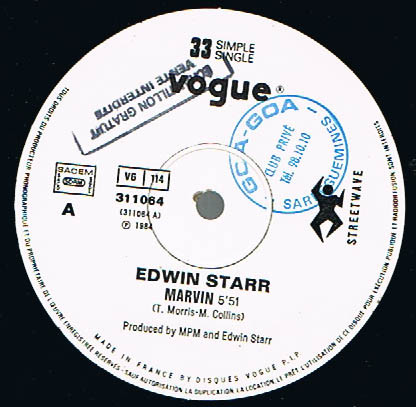 Edwin Starr - Marvin | Streetwave (311064) - 2