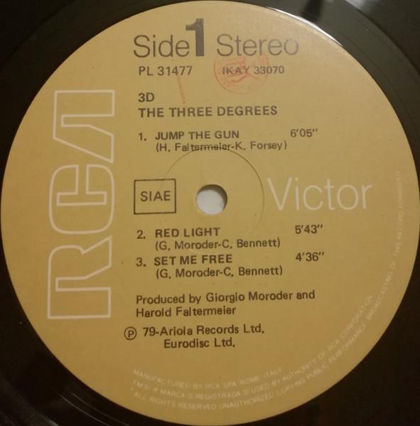 The Three Degrees - 3D | RCA (PL 31477) - 3 The Three Degrees - 3D | RCA (PL 31477) - 3