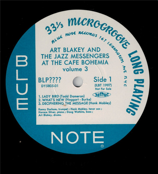 Art Blakey & The Jazz Messengers - At The Cafe Bohemia Volume 3 | Blue Note (DY-5805-01) - 3 Art Blakey & The Jazz Messengers - At The Cafe Bohemia Volume 3 | Blue Note (DY-5805-01) - 3