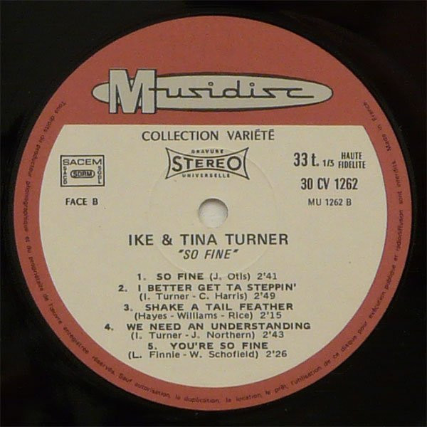Ike & Tina Turner - So Fine | Musidisc (30 CV 1262) - 4 Ike & Tina Turner - So Fine | Musidisc (30 CV 1262) - 4
