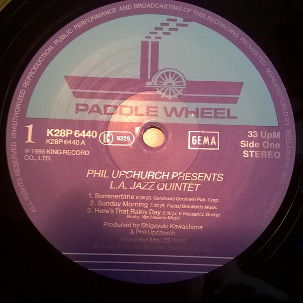 L.A. Jazz Quintet - Phil Upchurch Presents L. A. Jazz Quintet | Paddle Wheel (K28P-6440) - 3 L.A. Jazz Quintet - Phil Upchurch Presents L. A. Jazz Quintet | Paddle Wheel (K28P-6440) - 3