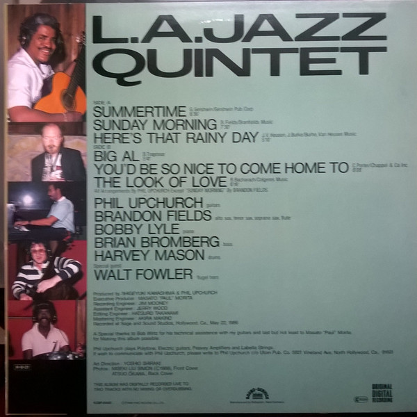 L.A. Jazz Quintet - Phil Upchurch Presents L. A. Jazz Quintet | Paddle Wheel (K28P-6440) - 2 L.A. Jazz Quintet - Phil Upchurch Presents L. A. Jazz Quintet | Paddle Wheel (K28P-6440) - 2