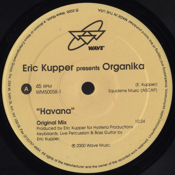 Eric Kupper Presents Organika - Havana | Wave Music (WM50058-1) - 3