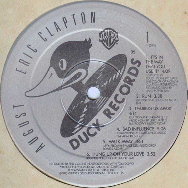 Eric Clapton - August | Warner Bros. Records (1-25476) - 4 Eric Clapton - August | Warner Bros. Records (1-25476) - 4